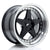 Alu kola Japan Racing JR6 18x10 ET0-25 5H BLANK Gloss Black w/ Machined Lip