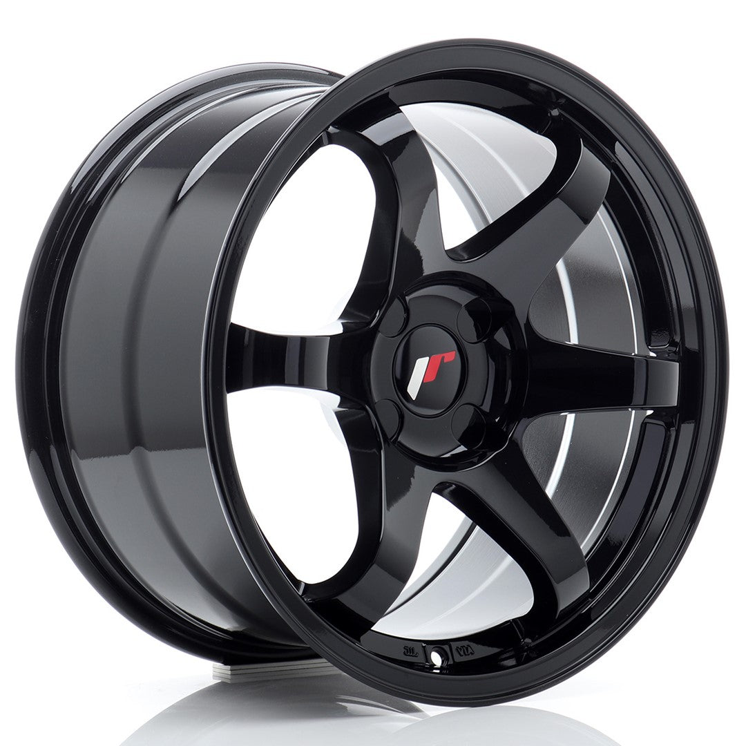 Alu kola Japan Racing JR3 17x9 ET20-35 4H BLANK Gloss Black | Wheelsup.cz
