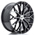 Alu kola Japan Racing JR49 20x8,5 ET20-45 5H BLANK Gloss Black Machined Face