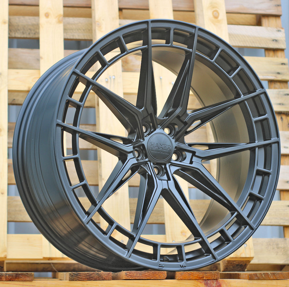 Alu kola HAXER HX046F 8x18 5x112 ET40 66.6 Black Half Matt