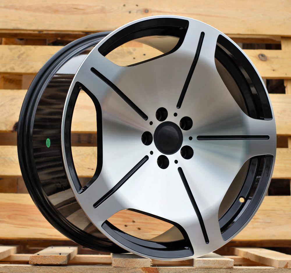 Alu kola pro Mercedes FBX035 7.5x17 5x112 ET35 66.6 Black Polished