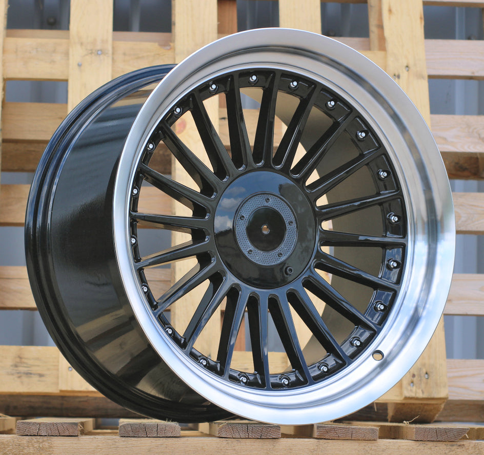 Alu kola pro BMW B1803 8.5x18 5x120 ET20 74.1 Black & Polished Lip