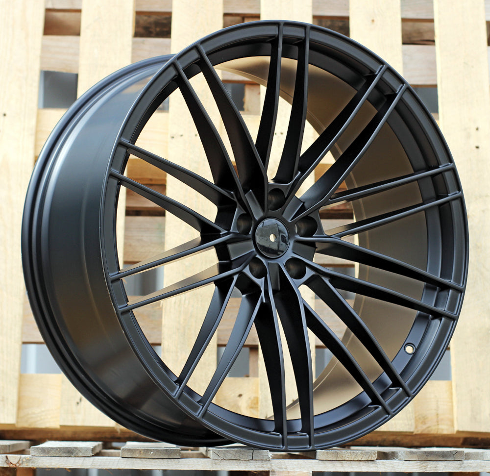Alu kola pro Audi F1995 10x22 5x112 ET18 66.6 Black Half Matt