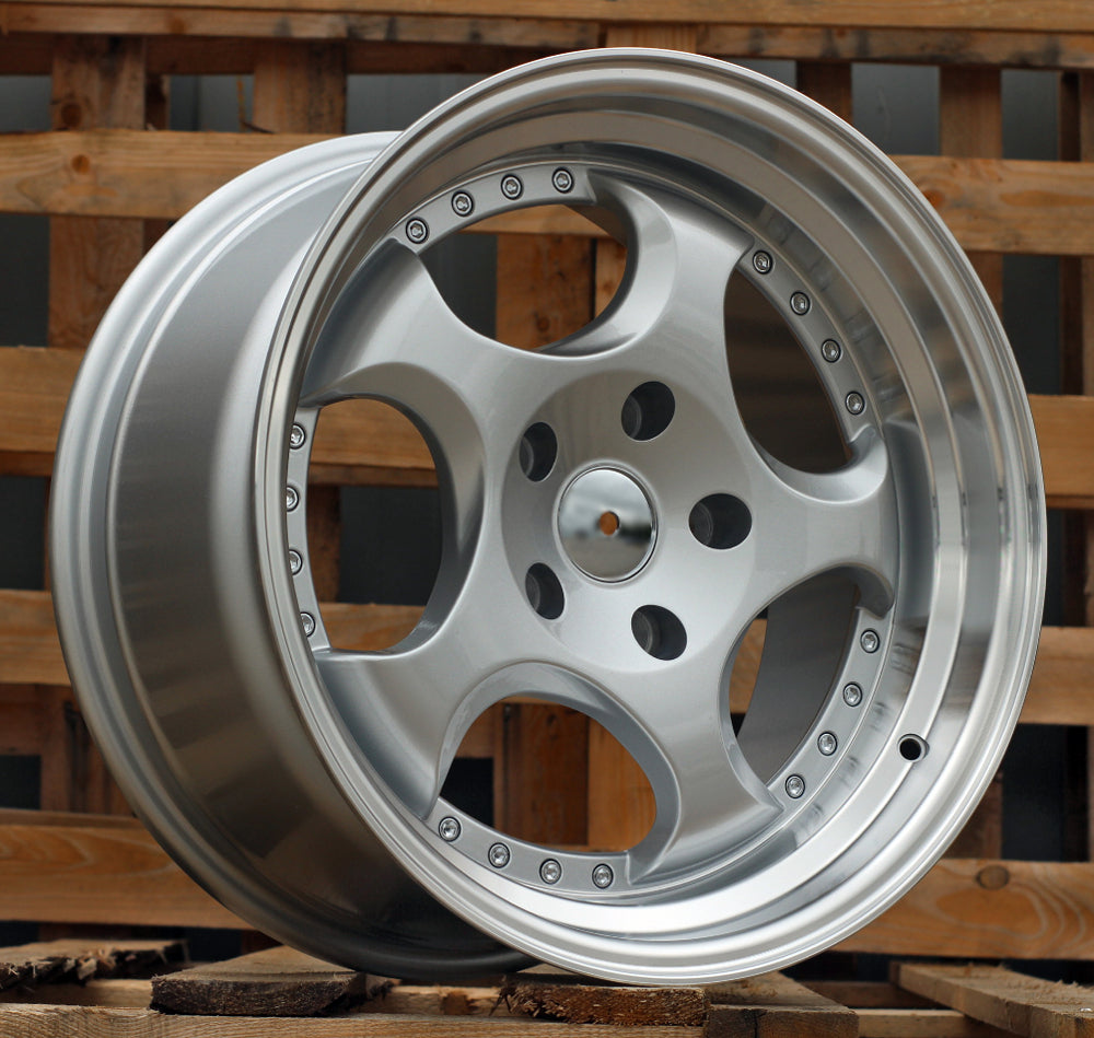 Alu kola pro BMW L2384 9.5x17 5x120 ET20 Silver & Polished Lip