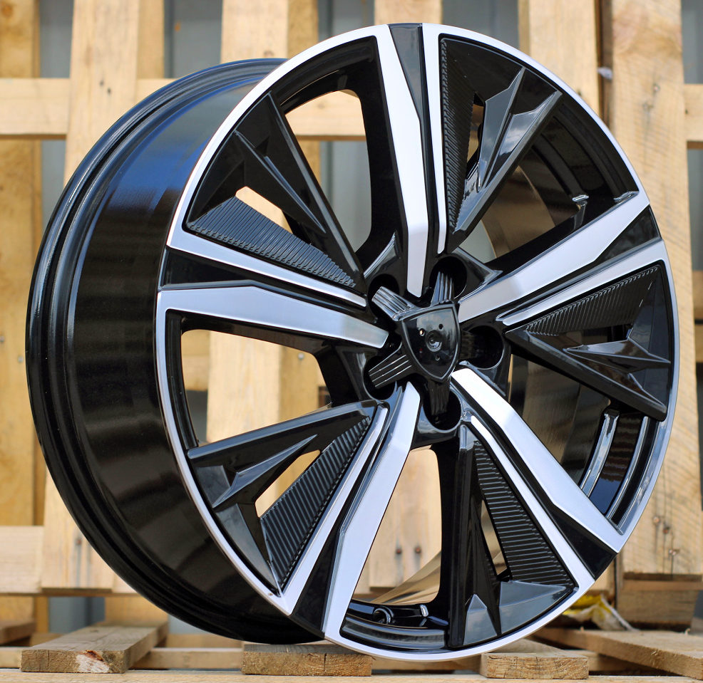 Alu kola pro Peugeot Y1187 7.5x18 4x108 ET32 Black Polished