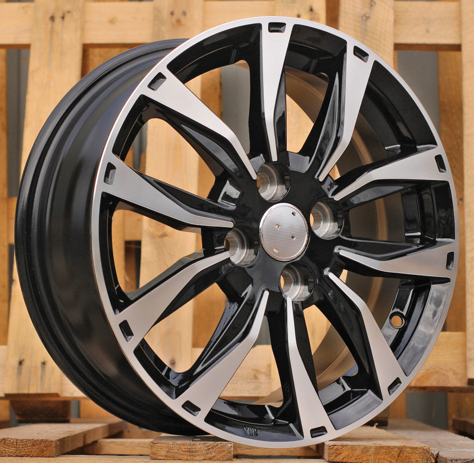 Alu kola pro Racing Line SW301 6x15 4x100 ET45 Black Polished