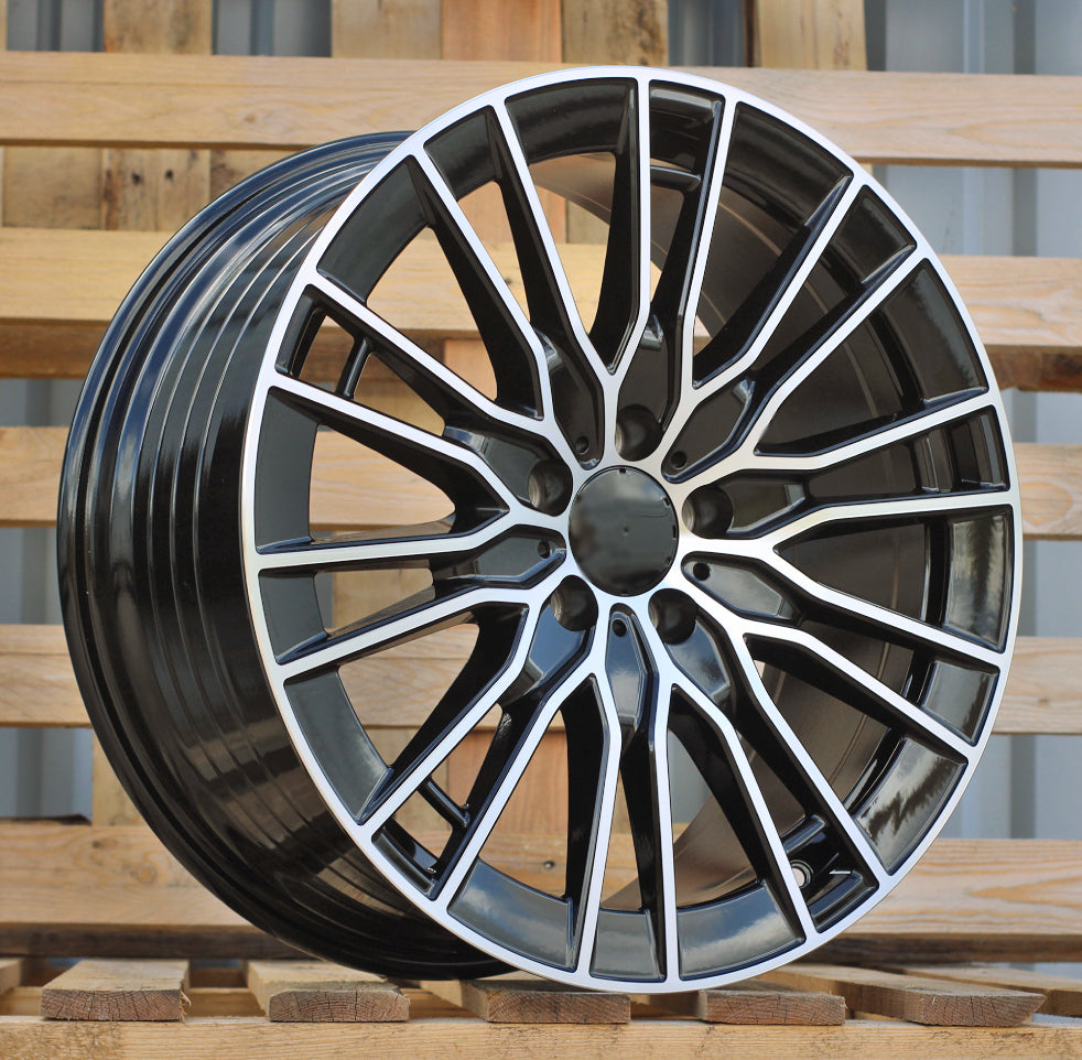 Alu kola pro Mercedes YF0427 8.5x19 5x112 ET35.5 66.6 Black Polished