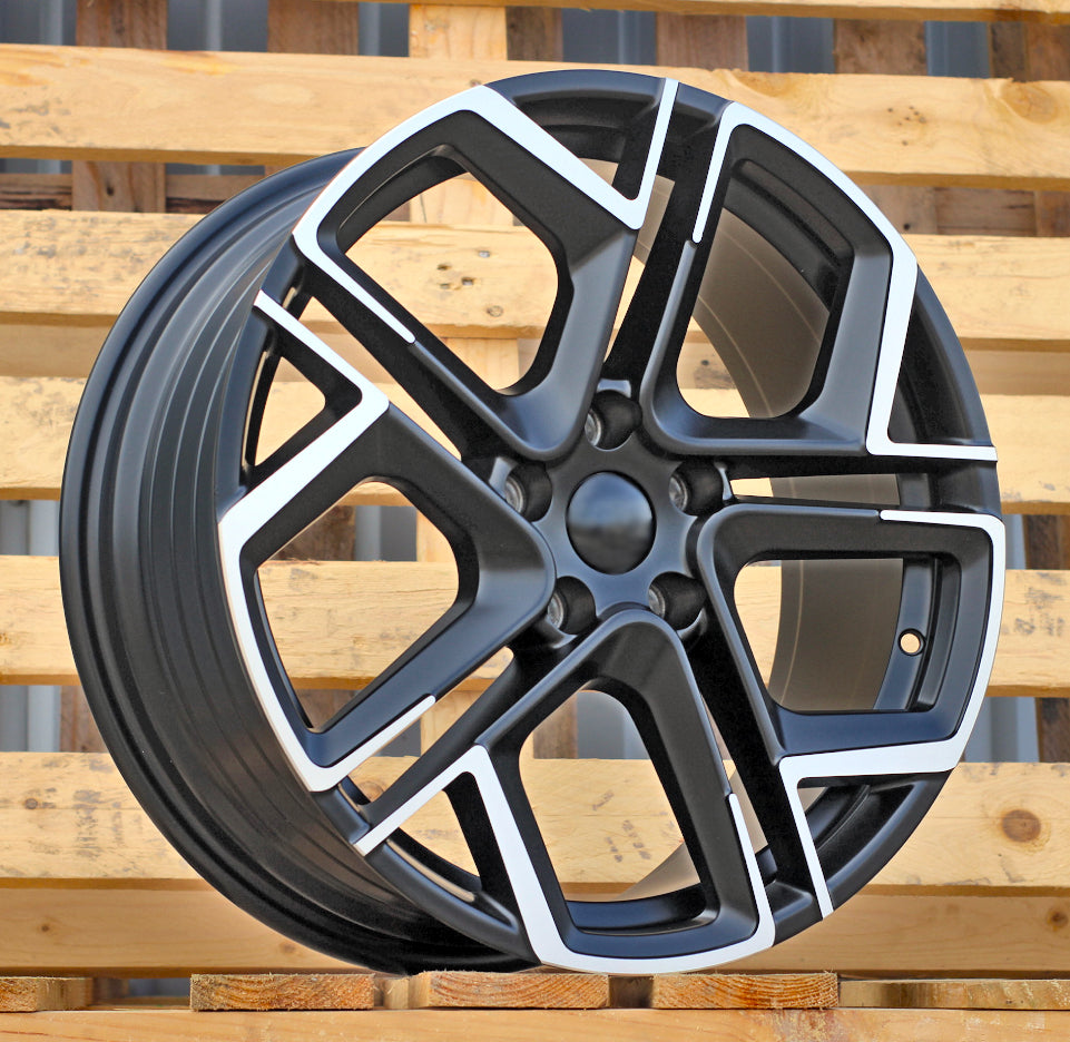 Alu kola pro Volkswagen Y1243 7.5x18 5x112 ET40 57.1 Black Polished Half Matt