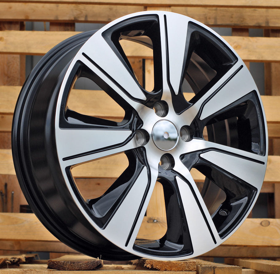 Alu kola pro Racing Line L1671 6.5x17 4x100 ET45 Black Polished | Wheelsup.cz