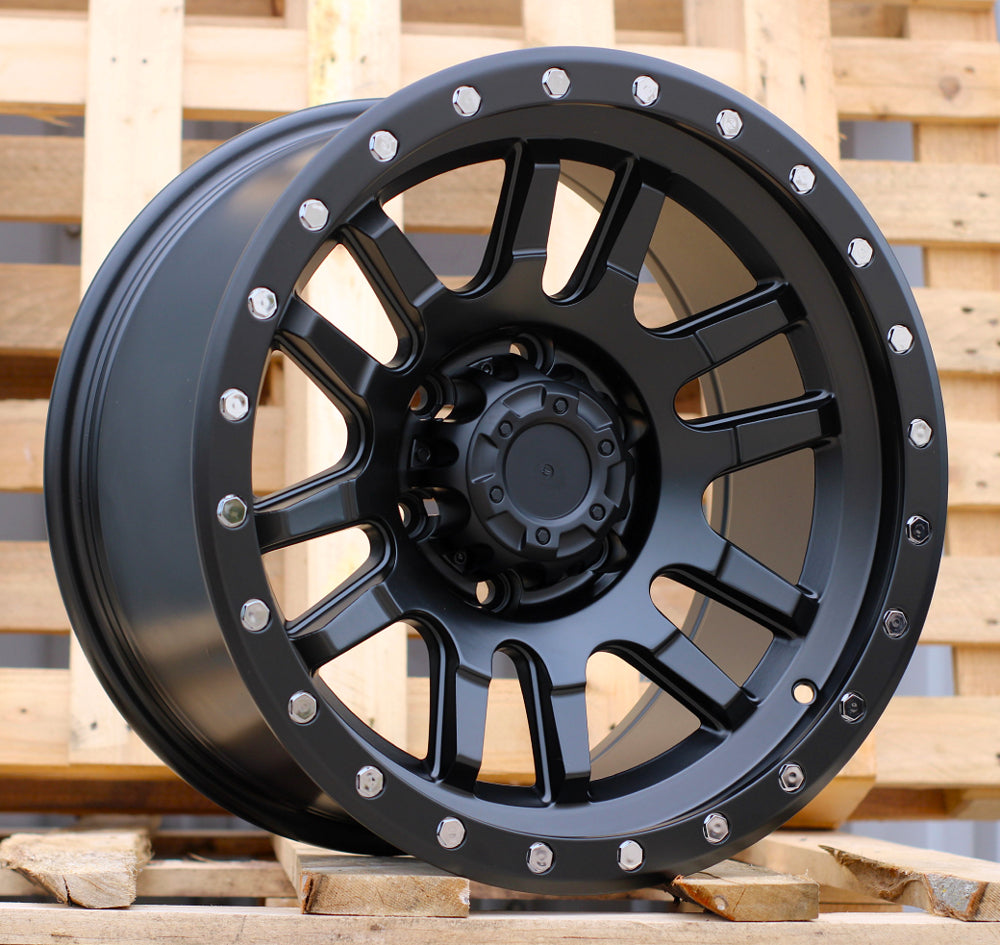 Alu kola pro Offroad JT243 9x17 6x139.7 ET 110.1 Black Polished