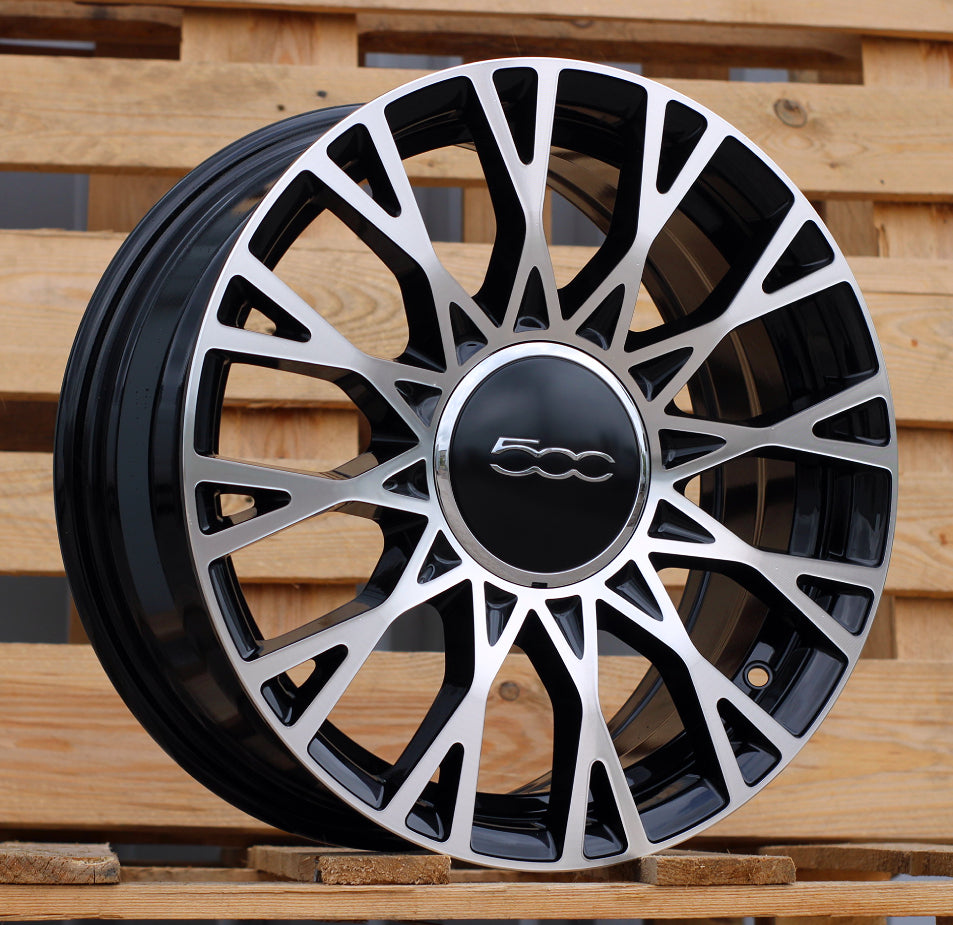 Alu kola pro Fiat Y1283 6.5x16 4x98 ET35 58.1 Black Polished