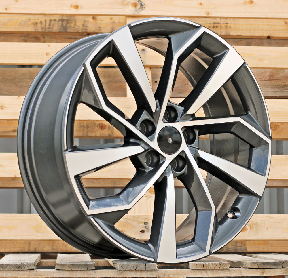 Alu kola pro Audi FBX507 8x19 5x112 ET39 66.6 Grey Polished