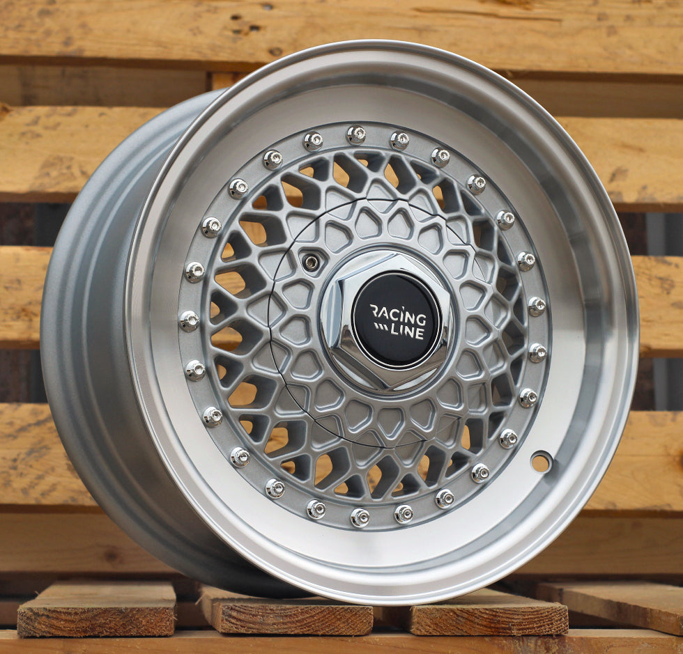 Alu kola Racing Line L1143 6x13 4x100 ET25 67.1 stříbrná