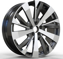 Alu kola pro Peugeot YF0449 7.5x19 5x108 ET42 65.1 Black Polished