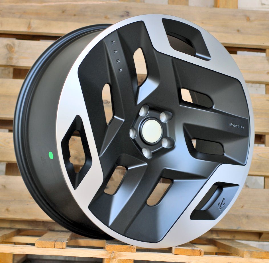Alu kola pro Land Rover JT252 9.5x23 5x120 ET42.5 72.6 Black Polished Matt