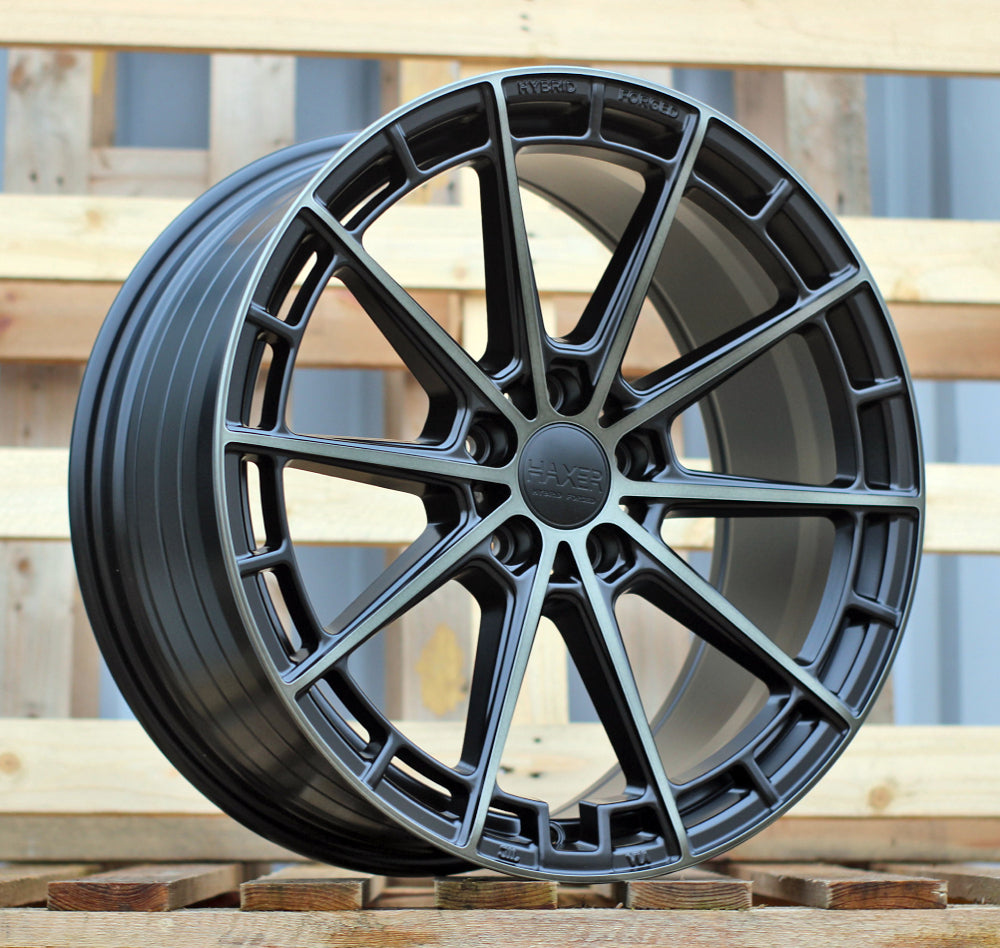 Alu kola pro HAXER HX019F 8.5x19 5x112 ET40 66.6 Black Half Matt Double Tinted Face