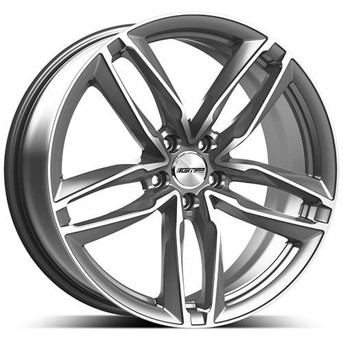 Alu kola GMP Atom 7.5x17 5x112 ET28 66.5 anthracite diamond