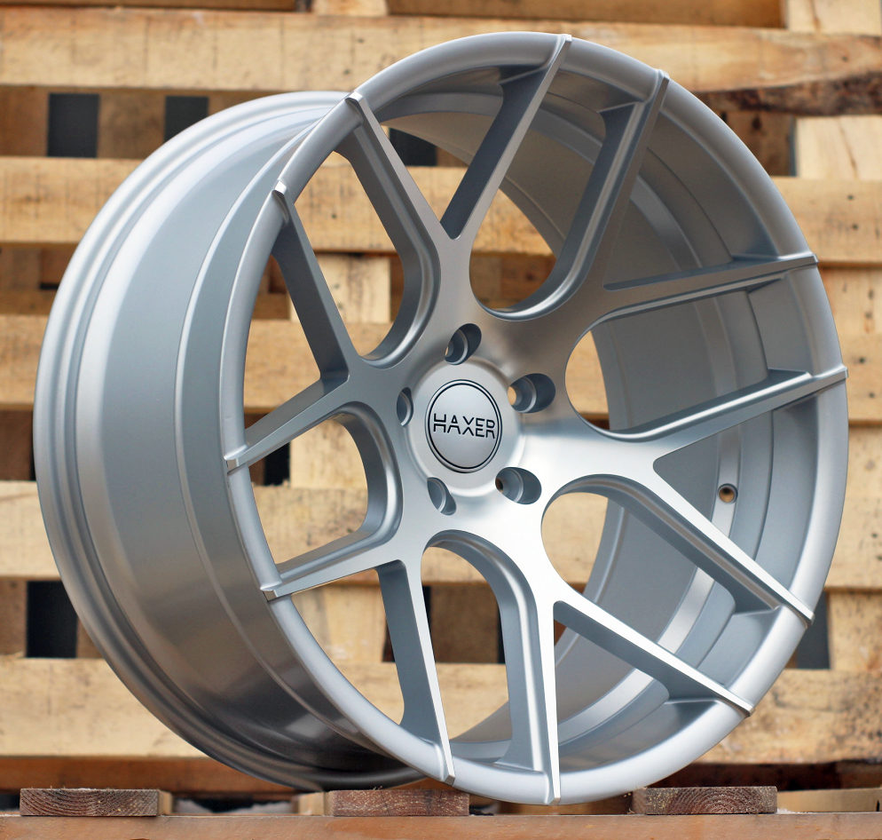 Alu kola pro HAXER SSA03 9x20 5x120 ET30 72.6 Polished Silver Half Matt