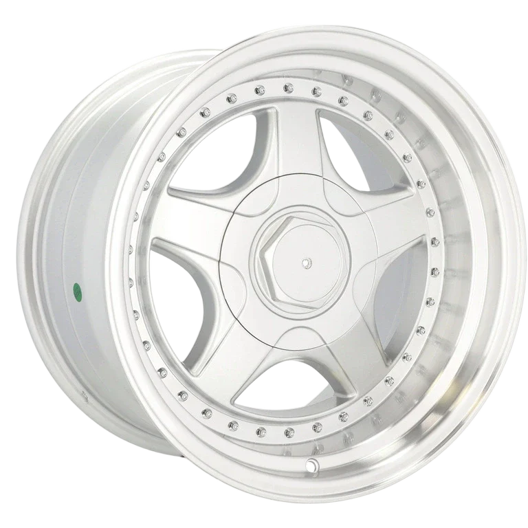 Alu kola pro BMW 7813F 8.5x17 5x120 ET20 74.1 Silver & Polished Lip | Wheelsup.cz