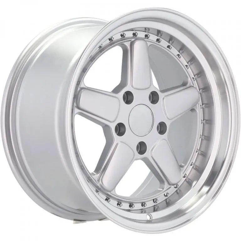 Alu kola Racing Line 7961F 7.5x17 4x100 ET30 57.1 Silver & Polished Lip