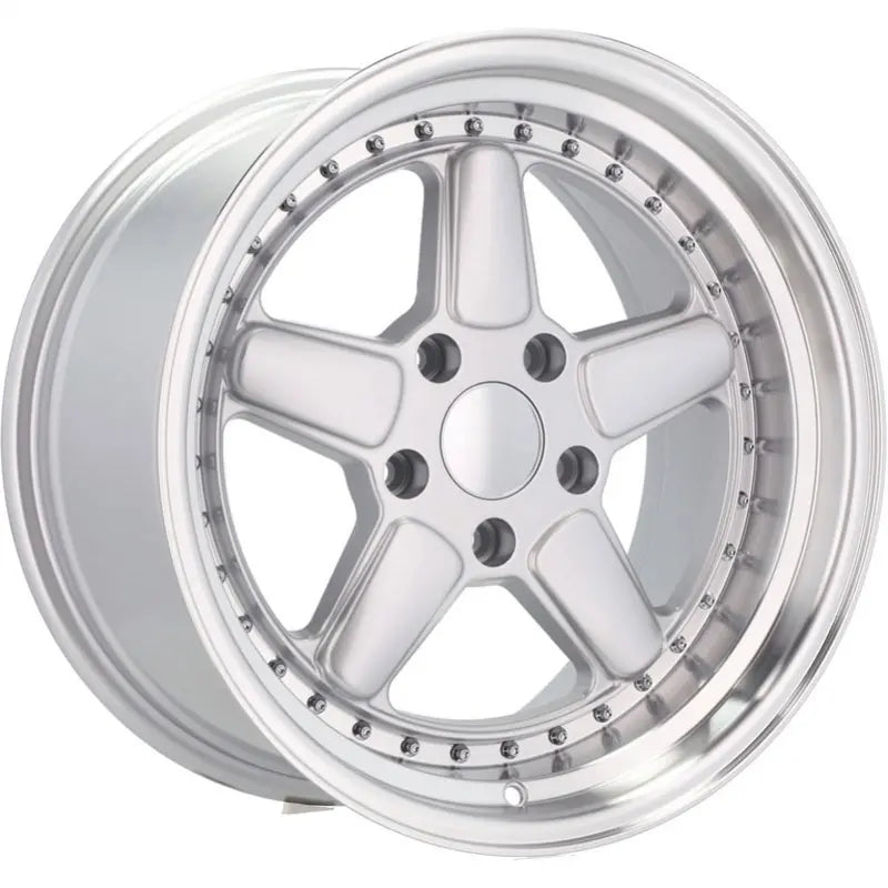 Alu kola pro BMW 7961F 7.5x17 5x120 ET30 74.1 Silver & Polished Lip | Wheelsup.cz