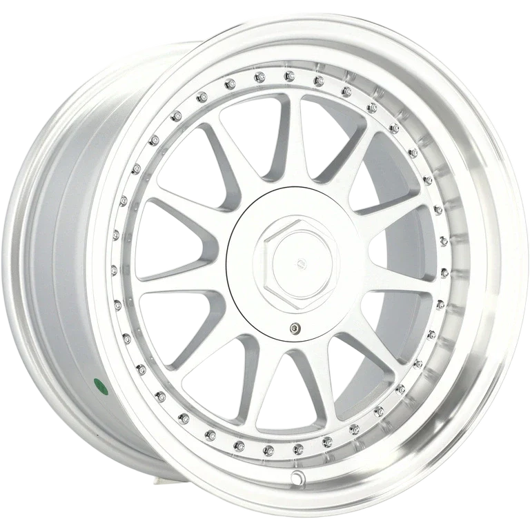 Alu kola Racing Line 7962F 7.5x17 4x100 ET30 57.1 Silver & Polished Lip | Wheelsup.cz
