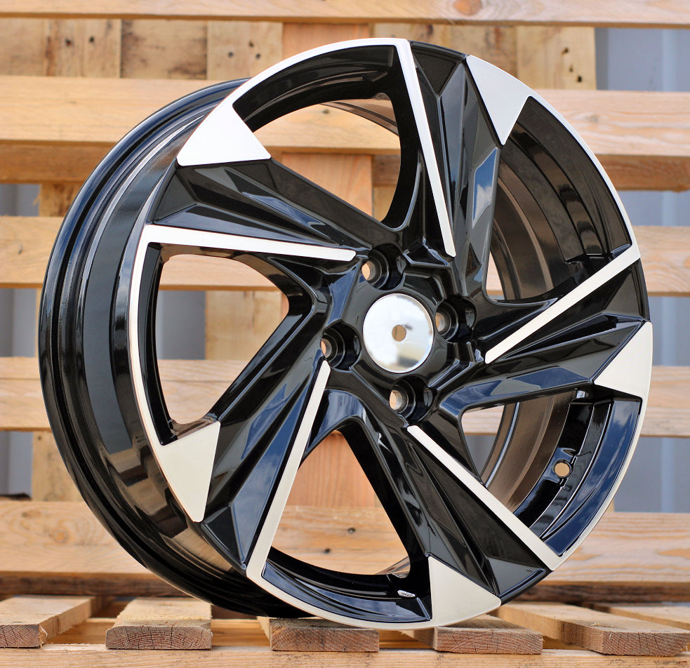 Alu kola pro Hyundai Y1220 6.5x16 4x100 ET45 54.1 Black Polished | Wheelsup.cz