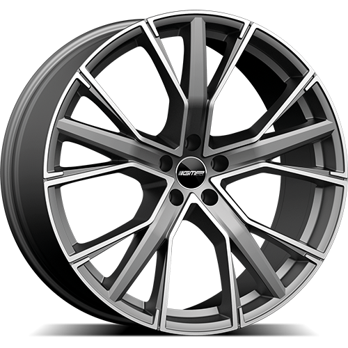 Alu kola GMP Gunner 8x18 5x112 ET25 66.5 matt anthracite diamond