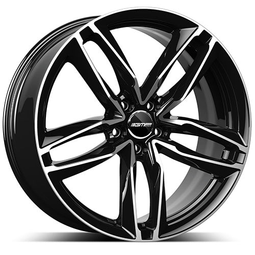 Alu kola GMP Atom 8.5x19 5x112 ET25 66.5 black diamond