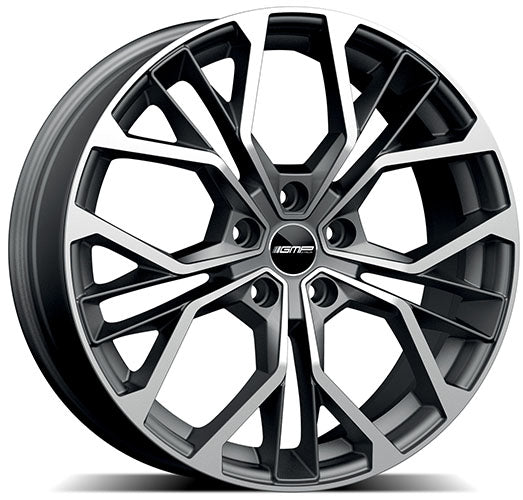 Alu kola GMP Matisse 8.5x19 5x120 ET50 65.1 matt anthracite diamond