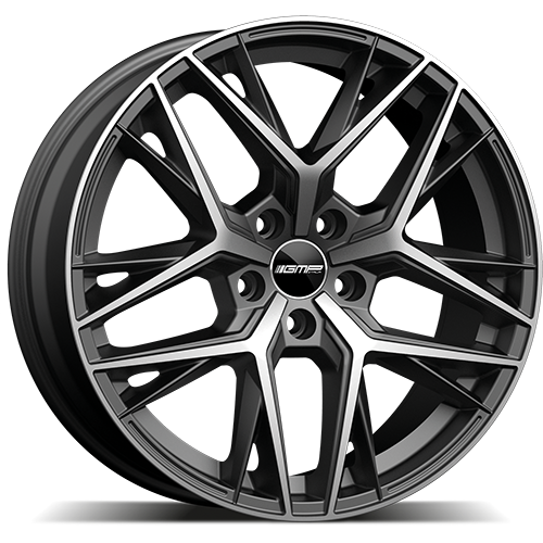 Alu kola GMP Lunica 8.5x20 5x114.3 ET45 73.1 matt anthracite diamond | Wheelsup.cz
