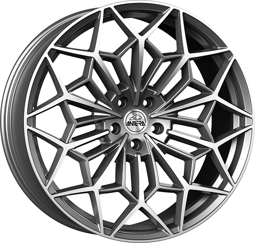 Alu kola GMP A105 8.5x21 5x108 ET42 75 moon grey diamond