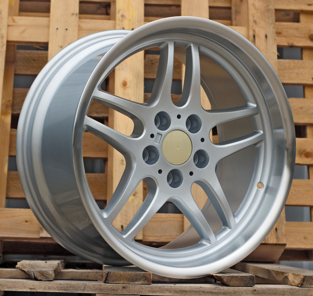 Alu kola pro BMW FBX121 9x17 5x120 ET25 74.1 Silver & Polished Lip