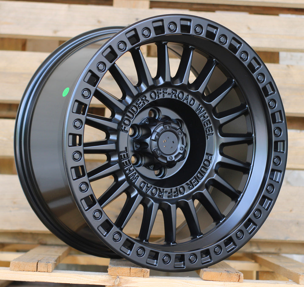 Alu kola pro Offroad JT222 9x18 6x114.3 ET 66.1 Black Matt