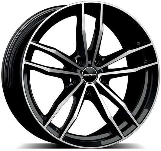 Alu kola GMP Swan 9.5x20 5x120 ET37 72.6 black diamond