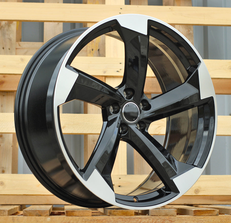Alu kola pro Audi H3388F 8.5x19 5x112 ET35 66.6 Black Polished