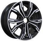 Alu kola pro Ford B5758 6.5x16 5x160 ET56 65.1 Black Polished
