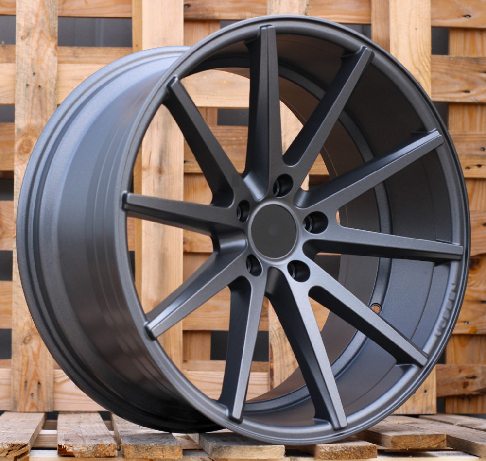 Alu kola replika Vossen QC1122 10x20 5x120 ET38 72.6 Grey Polished Matt