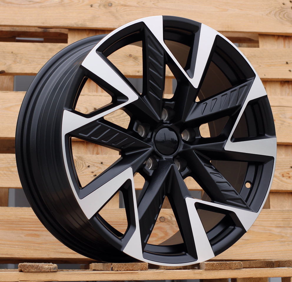 Alu kola pro Cupra YF0443 8x19 5x112 ET40 57.1 Black Polished Half Matt
