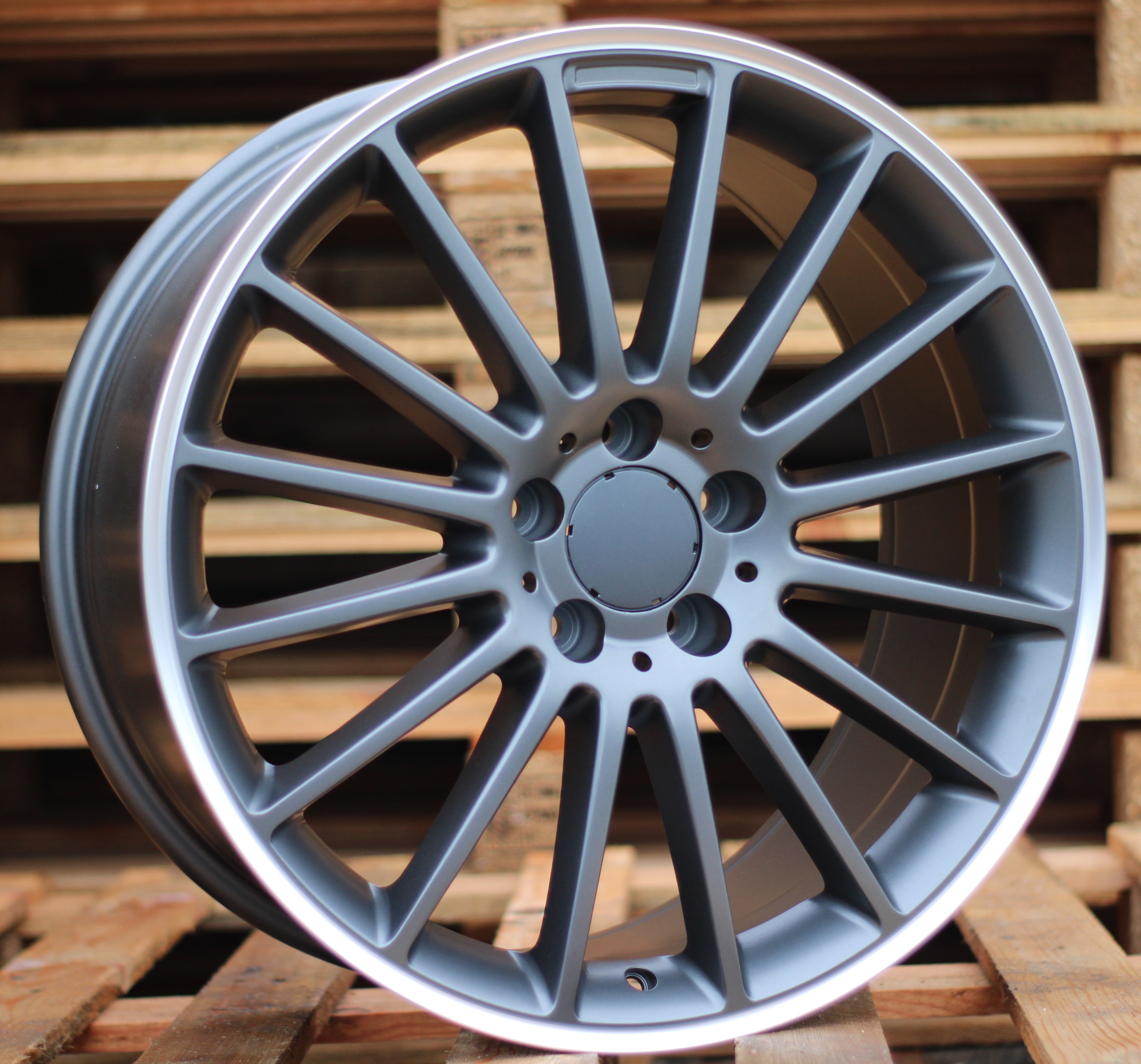 Alu kola Mercedes A1020 9x19 5x112 ET54 Gun Metal Half Matt & Polished Lip-Alu kola-WheelsUp