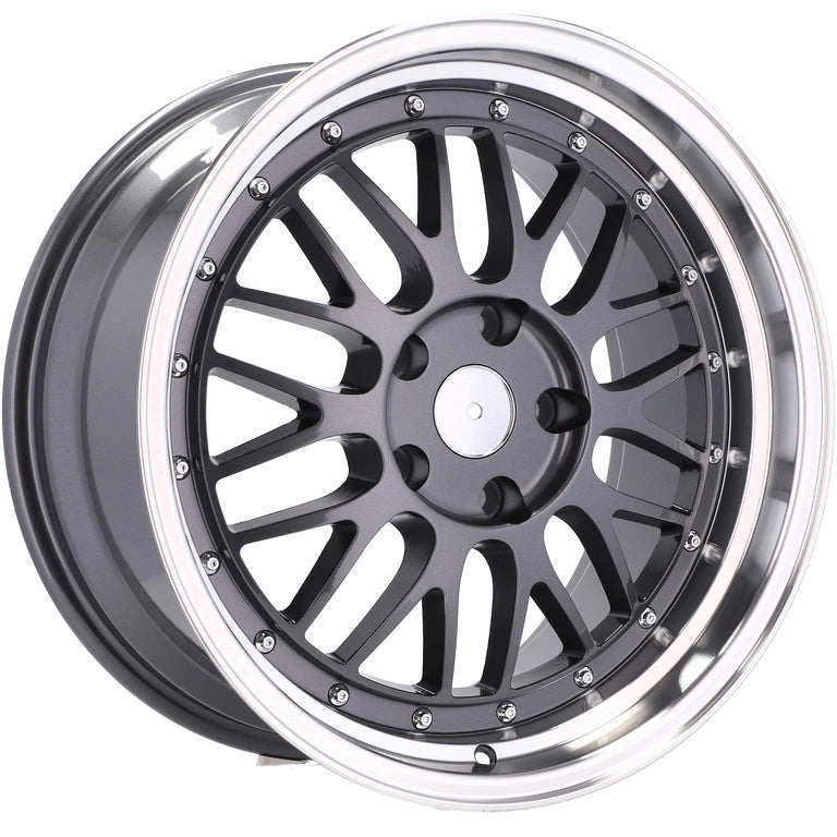 Alu kola Racing Line A1025 7.5x17 5x120 ET34 72.6 Gun Metal & Polished Lip
