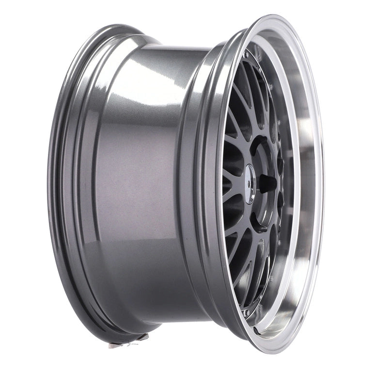 Alu kola Racing Line A1025 7.5x17 5x120 ET34 72.6 Gun Metal & Polished Lip | Wheelsup.cz