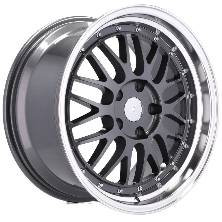 Alu kola Racing Line A1025 7.5x17 5x120 ET34 72.6 Gun Metal & Polished Lip | Wheelsup.cz