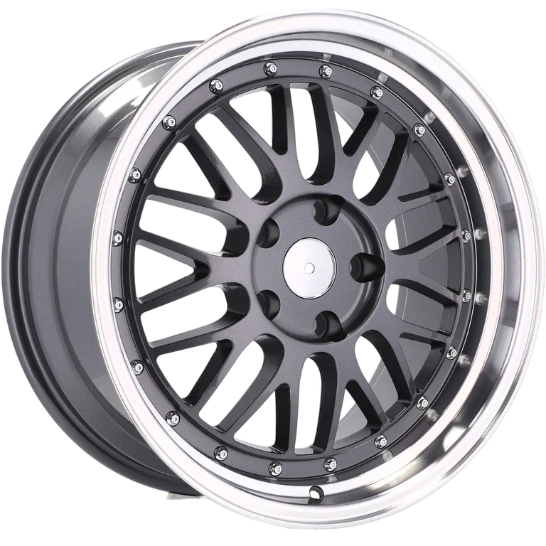 Alu kola Racing Line A1025 7.5x17 5x120 ET34 72.6 Gun Metal & Polished Lip | Wheelsup.cz