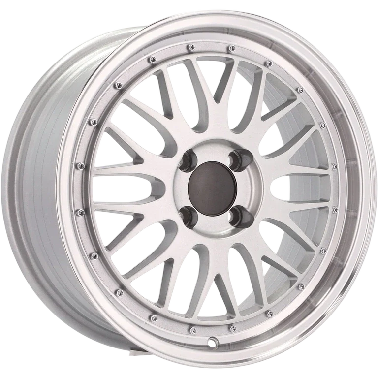 Alu kola Racing Line A1025 8.5x16 4x100 ET20 57.1 Silver & Polished Lip | Wheelsup.cz
