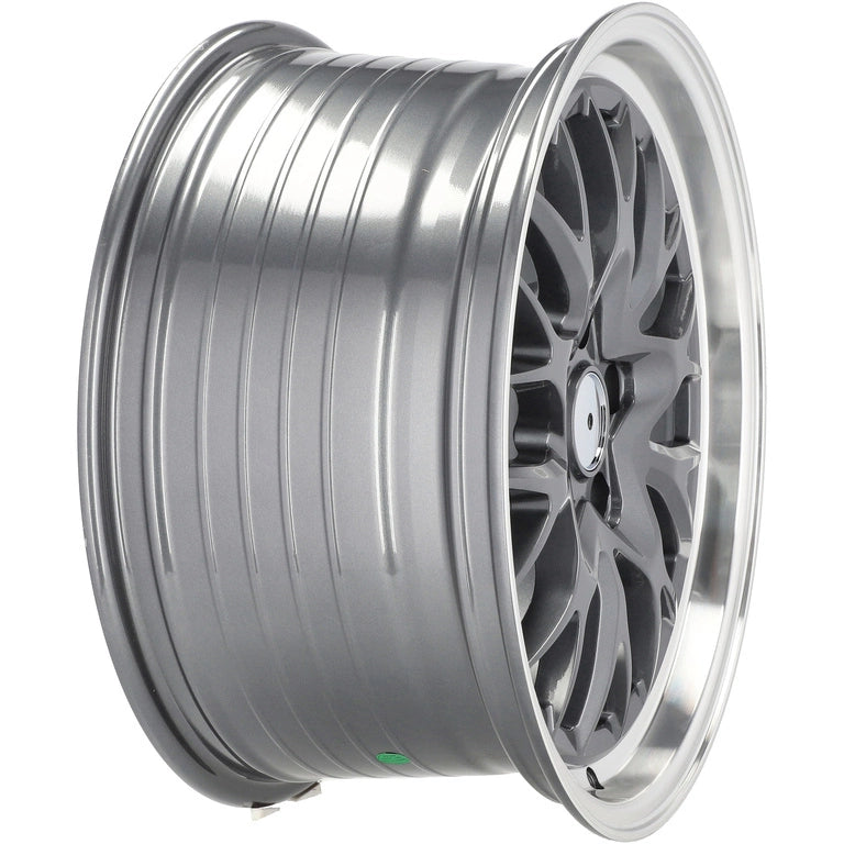 Alu kola Racing Line A1408 8x18 5x120 ET30 72.6 Gun Metal & Polished Lip | Wheelsup.cz