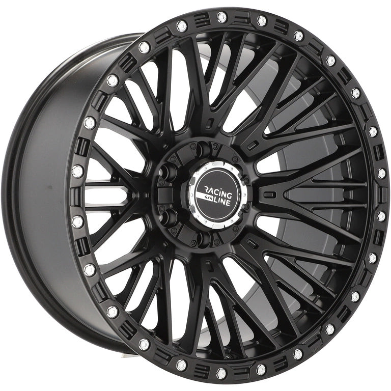 Alu kola pro Offroad A1431 10x20 6x139.7 ET-18 106.1 Black Half Matt