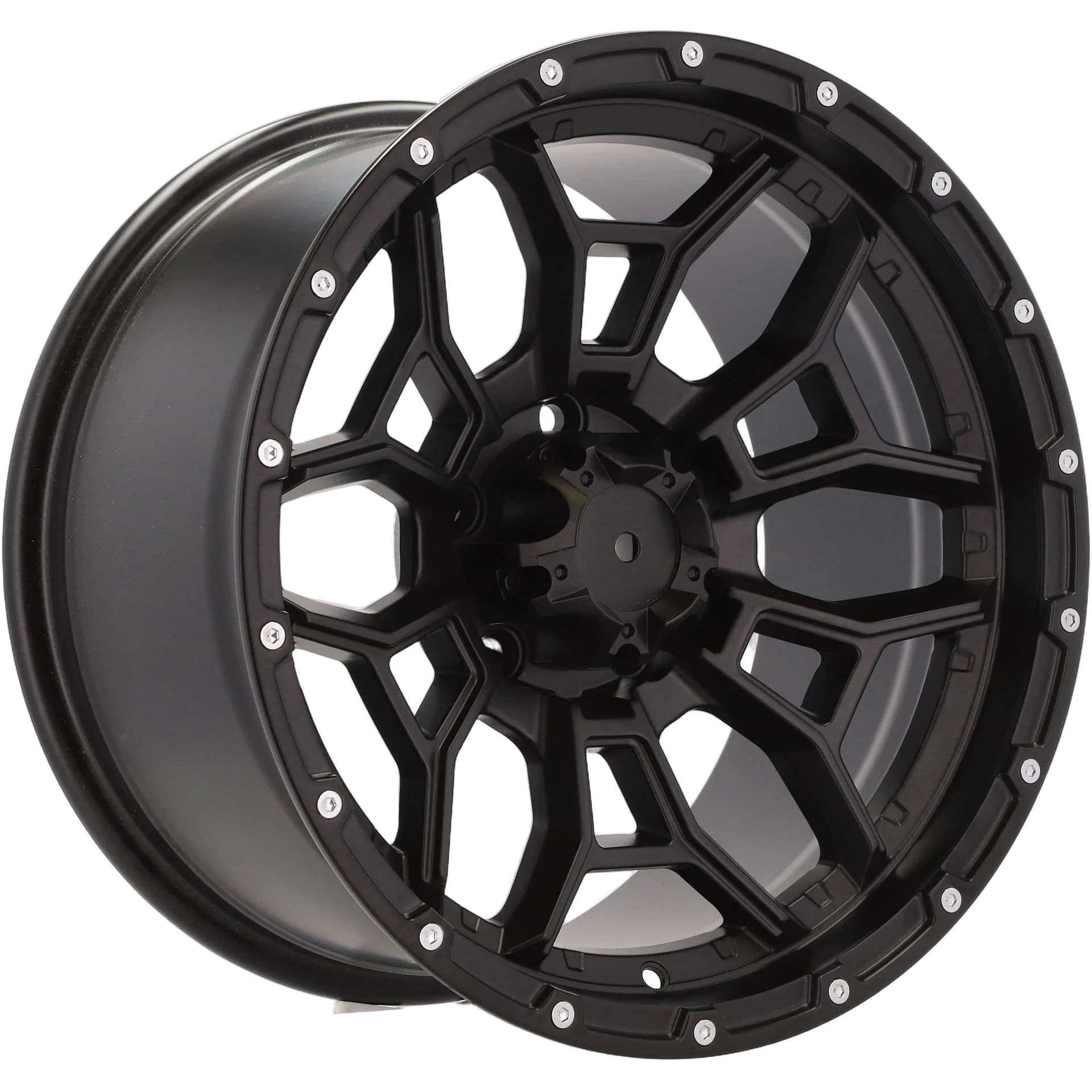 Alu kola pro Offroad A1915 8x15 6x139.7 ET-10 110.1 Black Half Matt | Wheelsup.cz