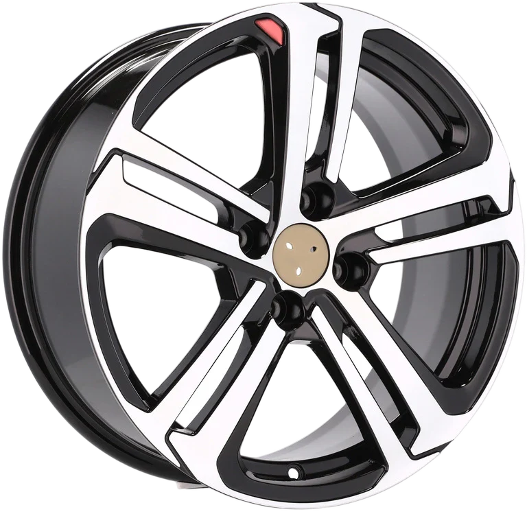 Alu kola pro Peugeot A5017 7x17 4x108 ET30 65.1 Black Polished | Wheelsup.cz