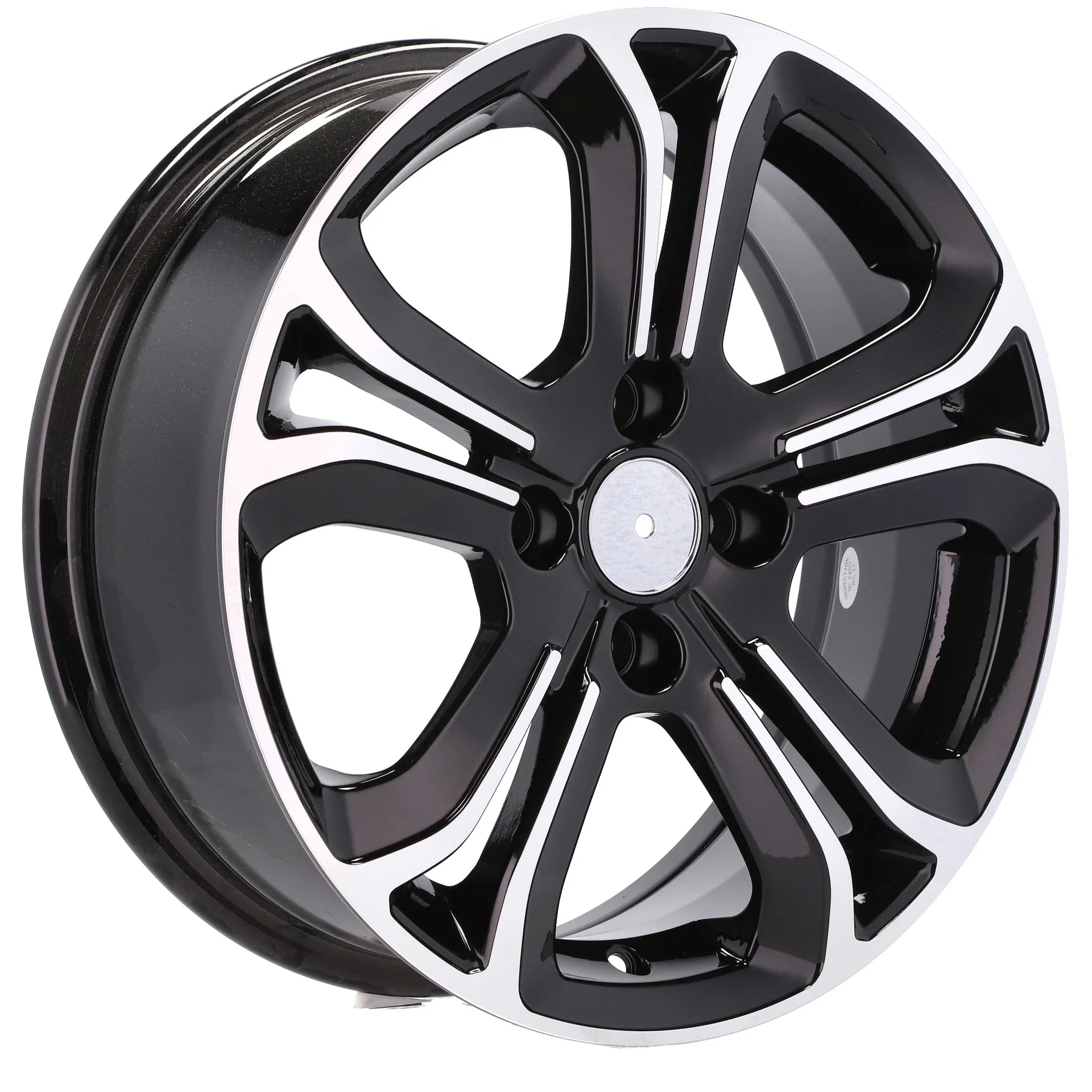 Alu kola pro Citroen A5108 6x16 4x108 ET22 65.1 Black Polished | Wheelsup.cz